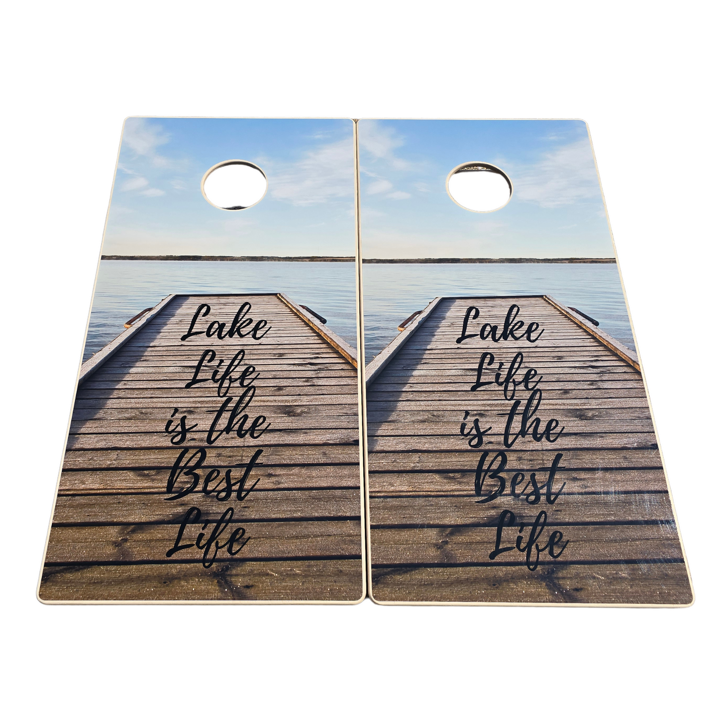 Lake Life Is The Best Life Style Cornhole Boards