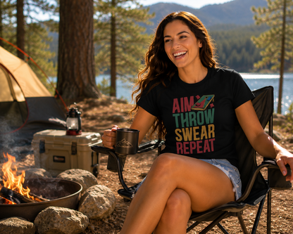 Aim Throw Swear Repeat Shirt