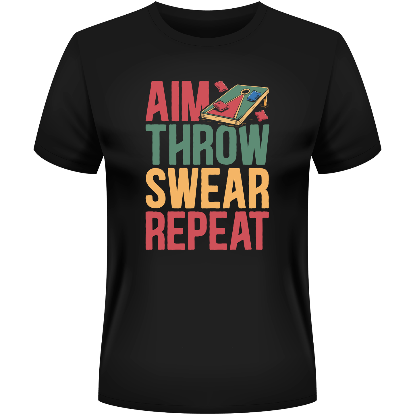 Aim Throw Swear Repeat Shirt